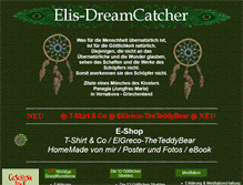 Tablet Screenshot of elis-dreamcatcher.com